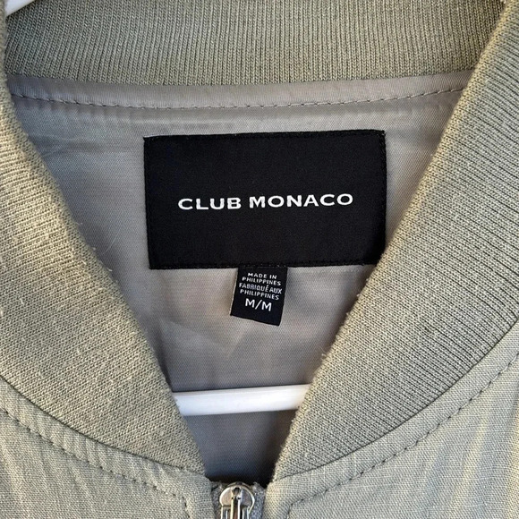 EUC Club Monaco Cotton Bomber Jacket Size M - Picture 2 of 9